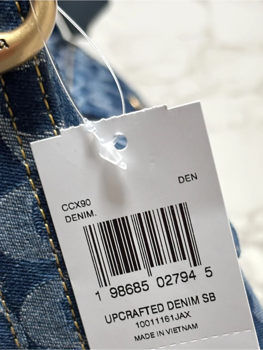 New LIMITED Coach Coachtopia Cargo Shoulder Bag in Signature Blue Denim - Picture 11 of 14